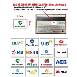 Tem Vỡ Dán Thẻ Ngân Hàng, Tem Vỡ Che Thẻ Tín Dụng Ngân Hàng, Tem Vỡ Tín Dụng, Tem  vỡ dán CVV, Visa