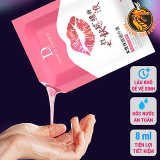  Gel bôi trơn gốc nước an toàn dạng gói 8ml dầu bôi trơn lâu khô không mùi tăng khoái cảm cho nữ 