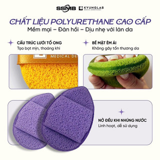Hộp 3 miếng mút rửa mặt Kyunglab