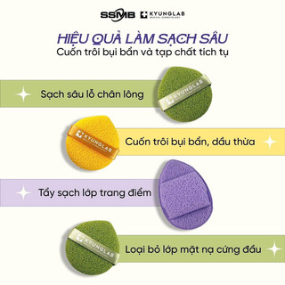 Hộp 3 miếng mút rửa mặt Kyunglab