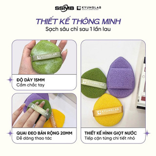 Hộp 3 miếng mút rửa mặt Kyunglab