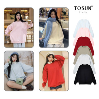 Áo Sweater Trơn TOSUN Form Rộng Unisex Basic Chất Nỉ Ép Hàn Không Xù Dễ Mix Đồ S27