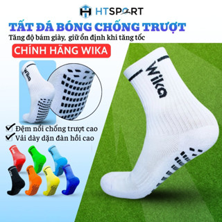Vớ Đá Bóng Chống Trượt Chính Hãng Wika, Tất Ngắn Đệm Cao Su Chống Trơn Thể Thao Đá Banh Sân Cỏ