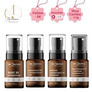 Tinh Chất DRceutics B5 basic, 10%, 15% Serum cấp ẩm phục hồi toàn diện 30ml, 100ml