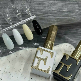  Sơn gel lẻ màu BGEL  trắng  đen  trắng kem  thạch gạo  size 18ML chất sơn đặc bóng bền -Nails Red 