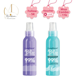 Xịt khoáng Compliment Aqua Spray 99% giúp cấp ẩm, làm mát, dịu da 200ml