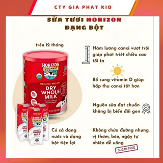   Mẫu mới date 4 2027  Sữa Tươi Nguyên Kem Dạng Bột Horizon – Giàu Canxi Dinh Dưỡng Tự Nhiên Cho Bé Và Gia Đình 