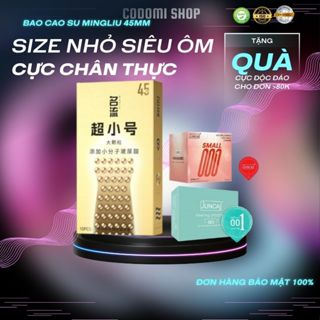  Bao cao su size nhỏ 45 mm SMALL XXS gân gai siêu mỏng chống xuất tinh sớm kéo dài quan hệ 10 bcs 