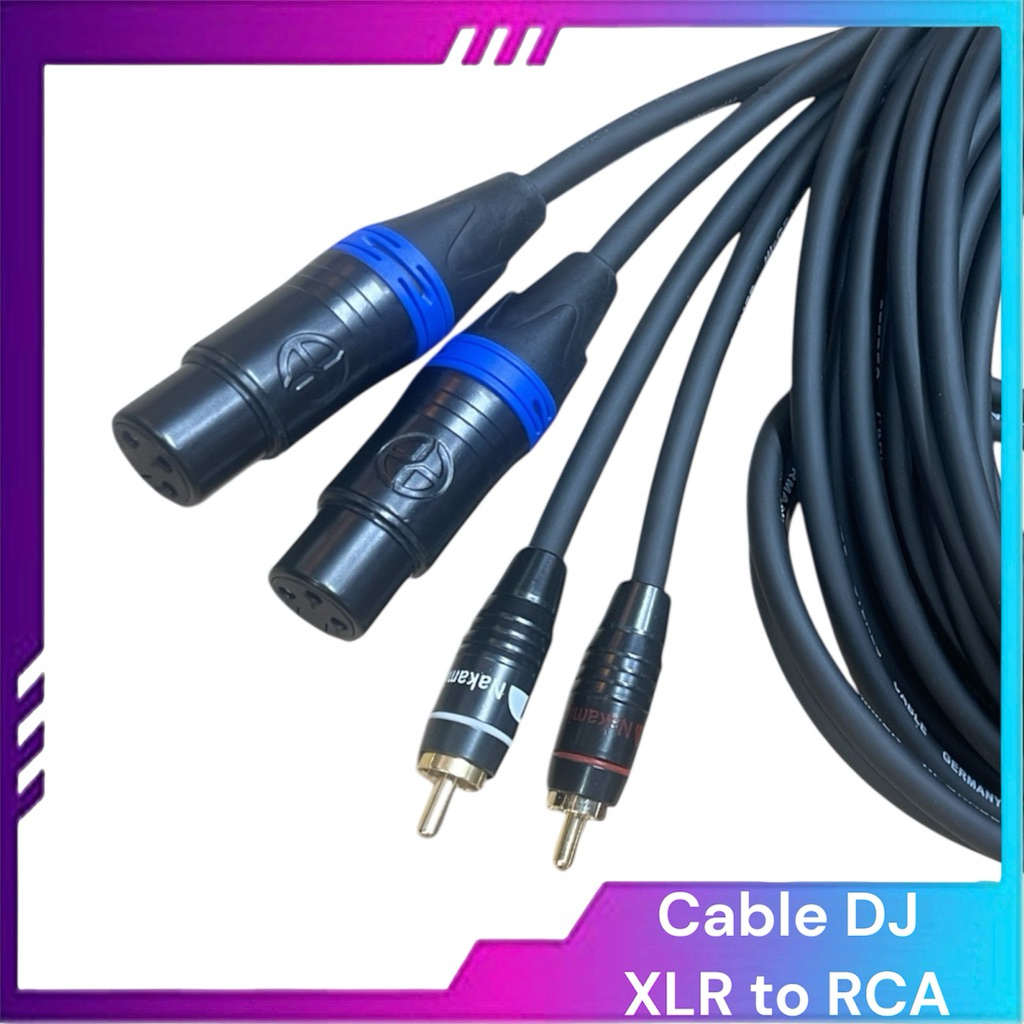 Dây tín hiệu bàn DJ - canon ra AV ( xuất tín hiệu từ bàn DJ ra Loa) sommer - 5m