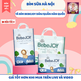 Tã/Bỉm Quần/Dán Bebejoy Hàn Quốc Thấm Hút Nhanh,Chống Tràn, Mềm Mịn Đủ SizeNB50/S44/M40/M38/L36/XL34