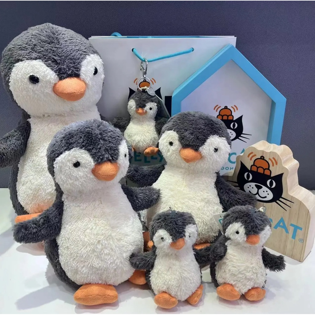 (100% Authentic) Gấu bông Jellycat chim cánh cụt Peanut Penguin chính hãng