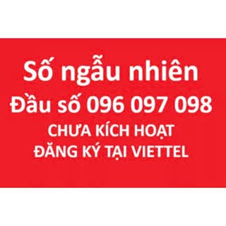 Sim Viettel 4G đầu số cổ 09 nguyên kít mới 100% chưa qua sử dụng.