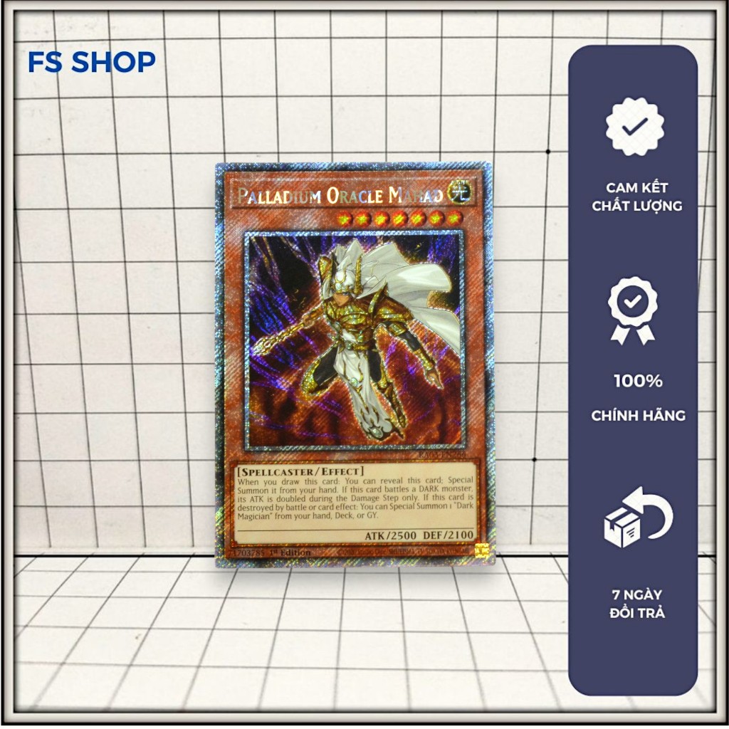 [FS shop] Thẻ bài yugioh chính hãng Palladium Oracle Mahad – Platinum Secret Rare