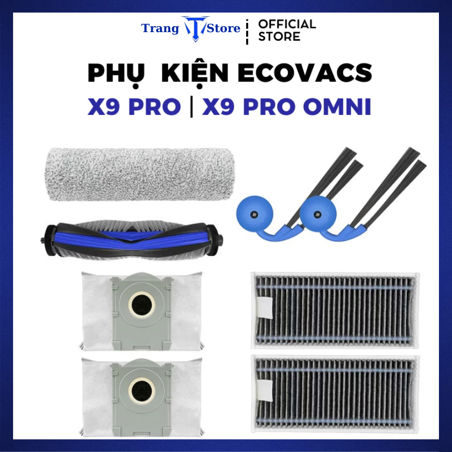 Phụ kiện Robot hút bụi Ecovacs X9 Series X9 Pro X9 Pro Omni _ Phụ kiện thay thế