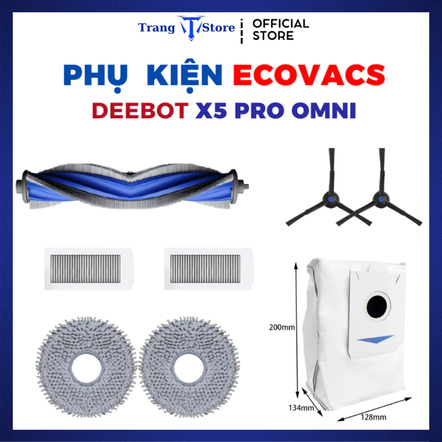 Phụ kiện Robot hút bụi Ecovacs Deebot X5 X5 Pro Omni X5 Hybrid _ Phụ kiện thay thế