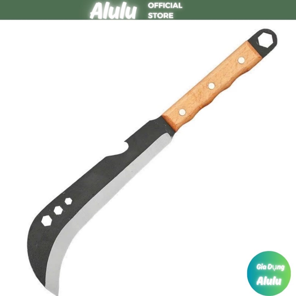 Dao Phát Rừng Đi Rẫy Đi Rừng Đa Năng, Có Thể Mở Bia Vặn Ốc - Dao Quắm Tông Siêu Bén Dài 41,5cm - Kho