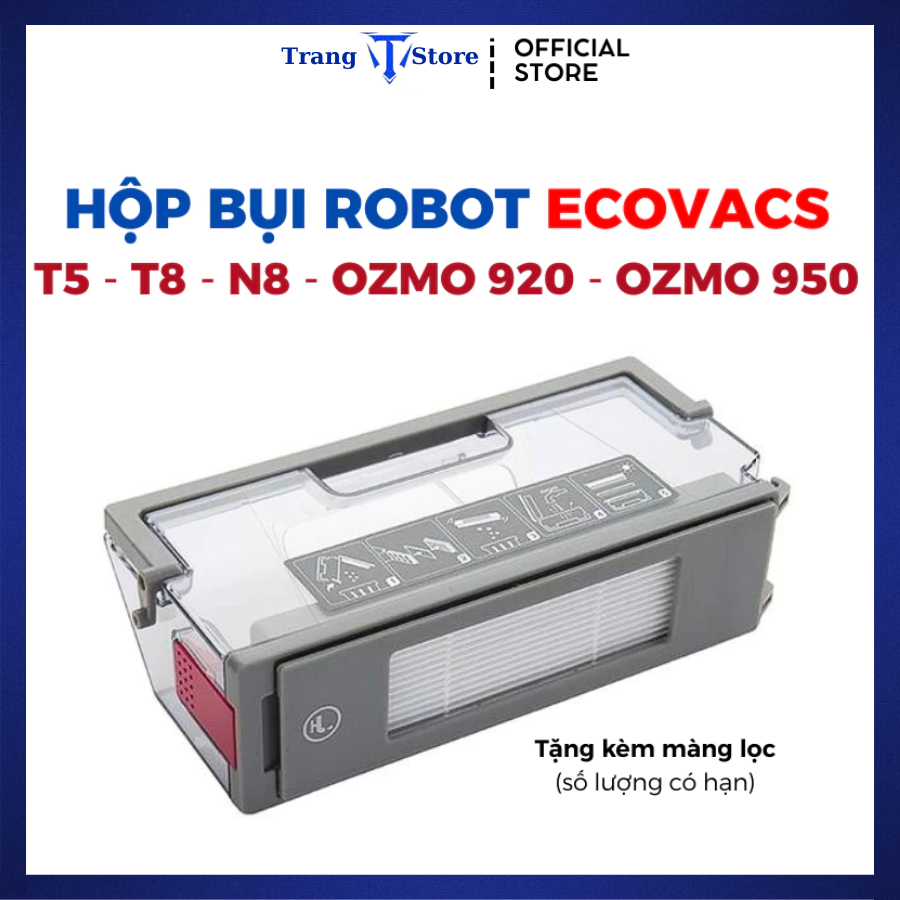 Hộp bụi robot hút bụi Ecovacs T5 N5 T8 N8 Ozmo 920 Ozmo 950