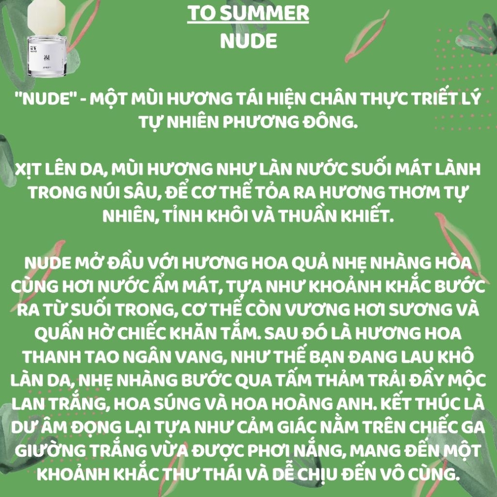 [Hàng sẵn] Tổng hợp nước hoa Fullseal To Summer chính hãng Auth mới 100% các mùi hương Triple Tea, Osmanthus, Cedarwood | BigBuy360 - bigbuy360.vn