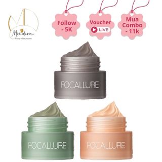  Mặt nạ đất sét FOCALLURE làm sạch lỗ chân lông và loại bỏ mụn đầu đen hiệu quả 9g SC12 