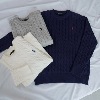    Bản Premium   Áo Len Cổ Tròn Vặn Thừng Thêu Ngựa By Wearway Chất Len Lông Thỏ Loại 1 Nam Nữ Menswear 