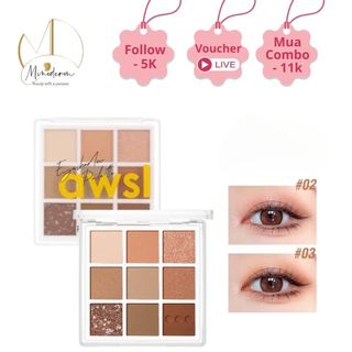  Bảng phấn mắt FOCALLURE 9 ô màu lâu trôi chống thấm nước 90G FA-167 