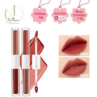  Son kem Focallure son môi dạng lỏng 2 trong 1 siêu nhẹ chống nứt nẻ 2.4g FA-327 
