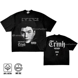 Áo thun 2 mặt Trình HIEUTHUHAI KPstoreFashion - Áo thun form Unisex Cotton 4 chiều 2c, 250gsm phù hợp cho Nam và Nữ