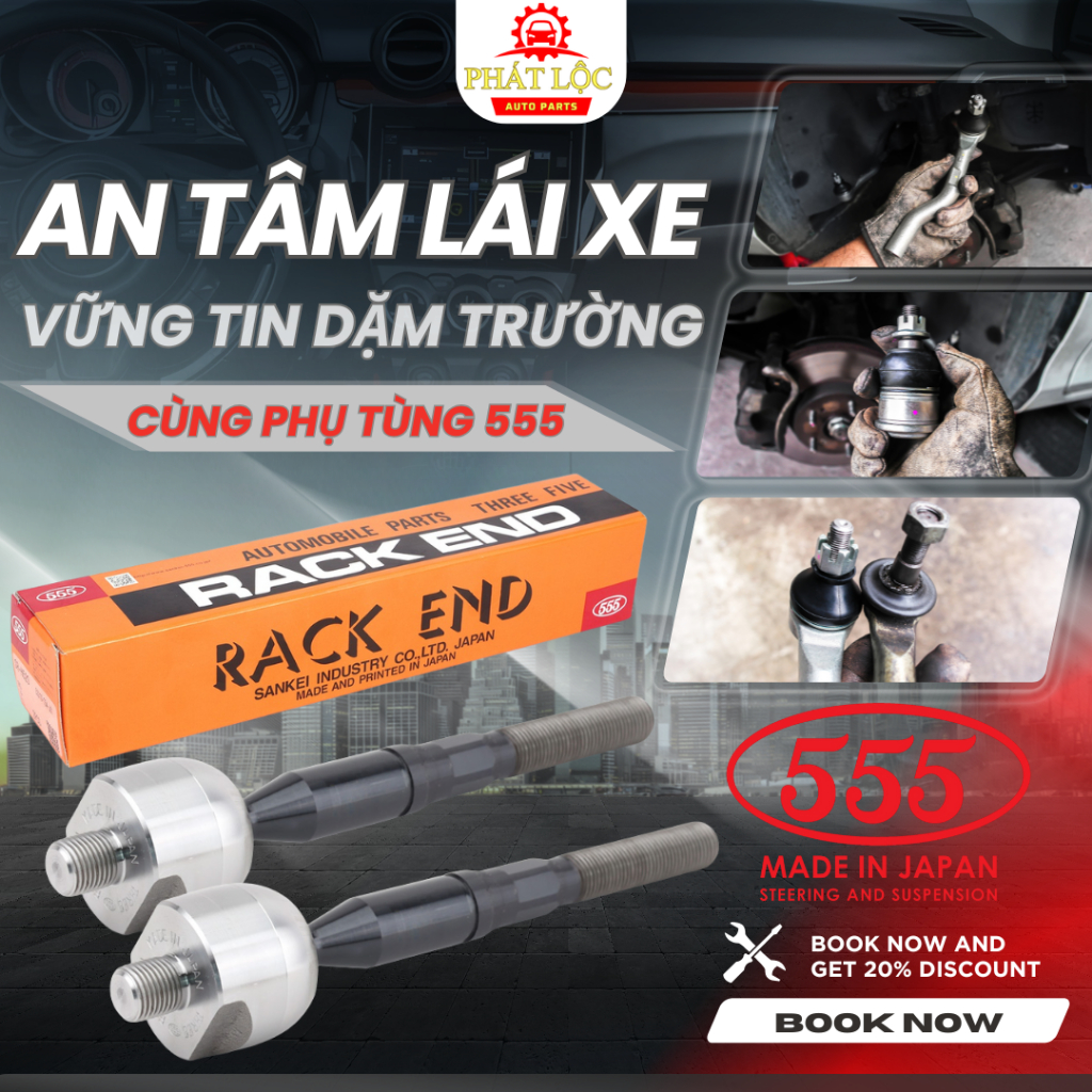 Rotuyn lái trong 555 phù hợp với Triton, Pajero Sport ( 555 chính hãng)