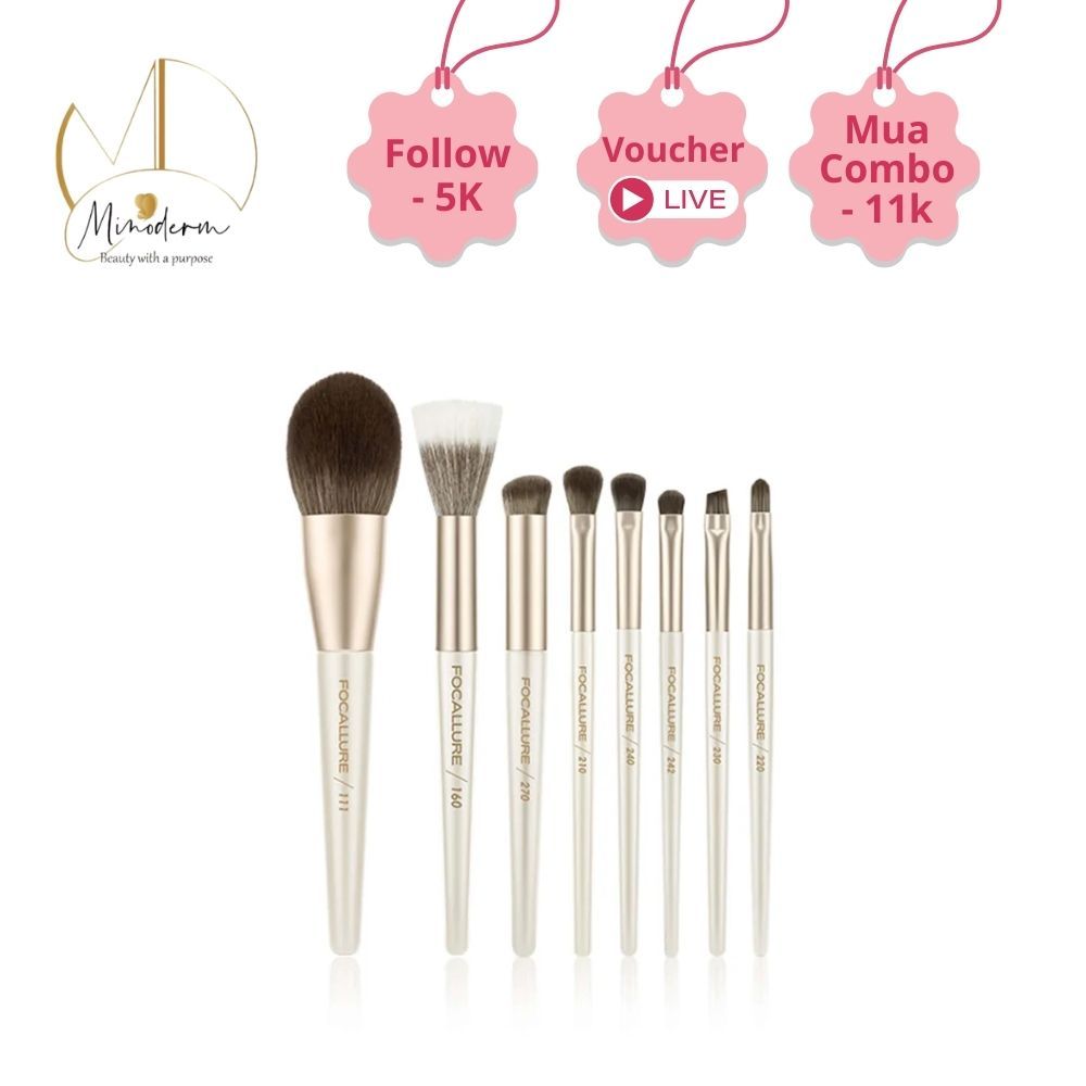 Cọ trang điểm Focallure lông mềm, đồ bền cao, chuyên nghiệp đa năng 10g FA-356