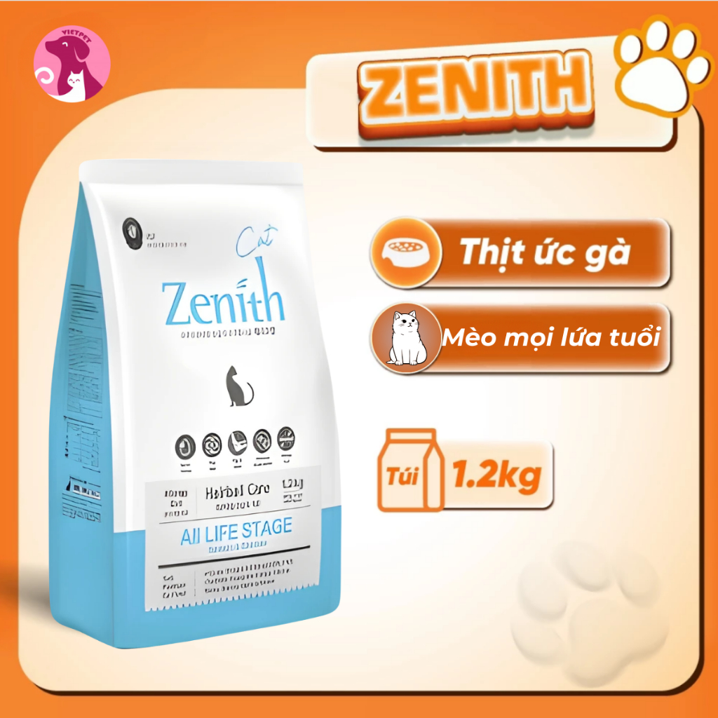 Thức ăn cho mèo - Hạt mềm Zenith - NK Hàn Quốc