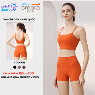 Bộ Tập Gym Nữ Cao Cấp LETSFIT SPORT L02SQS2 Set Đồ Tập Gym Nữ Có Mút Ngực Chống Xệ Cạp Cao Nâng Mông
