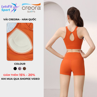 Bộ Tập Gym Nữ Cao Cấp LETSFIT SPORT L02SQS Set Đồ Tập Gym Nữ Có Mút Ngực Chống Xệ Cạp Cao Nâng Mông