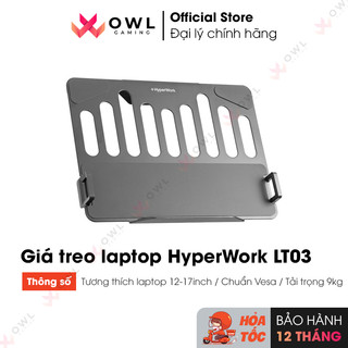  Giá treo laptop HyperWork LT03 - Phụ kiện gắn treo laptop vào arm màn hình 