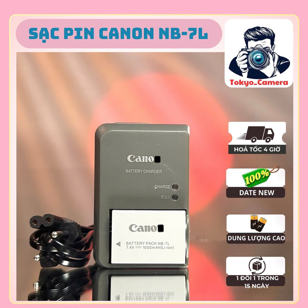 Sạc pin Canon NB-7L dùng cho Canon PowerShot G Series: G10, G11, G12, Canon PowerShot SX Series: SX3