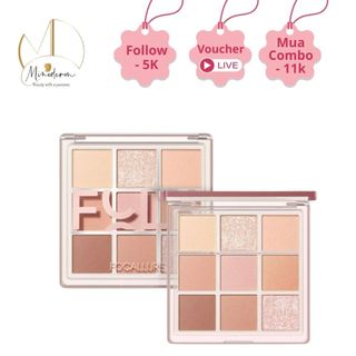  Bảng phấn mắt 9 ô FOCALLURE Soft Glam sắc tố cao mềm mịn lấp lánh không phai màu FA-E01 