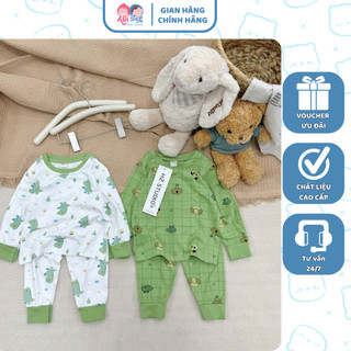   À ƠI SHOP  Q01- set 2 bộ dài chó khủng long caro trắng- a100.244 