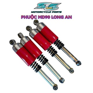  Phuộc MD 90 Long An Gia Công Dành Cho Xe Wave Dream Cup Có Chụp INOX Dán Keo FULL .Size 340mm 