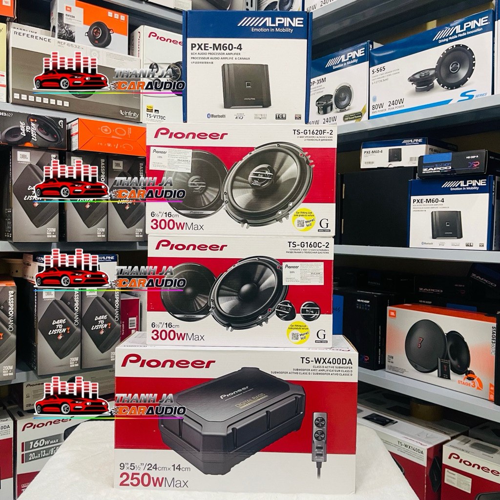 7 Loa Cánh ôtô pioneer , Loa Sub Gầm ôtô pioneer , Dsp Xe ôtô Alpine