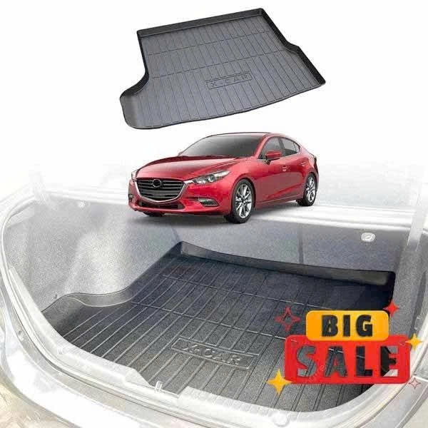 Thảm Lót Cốp Nhựa Mazda 3 2015 2016 2017 2018 2019 ( Bản Sedan Nhựa Dẻo ) - Lót Cốp Mazda 3