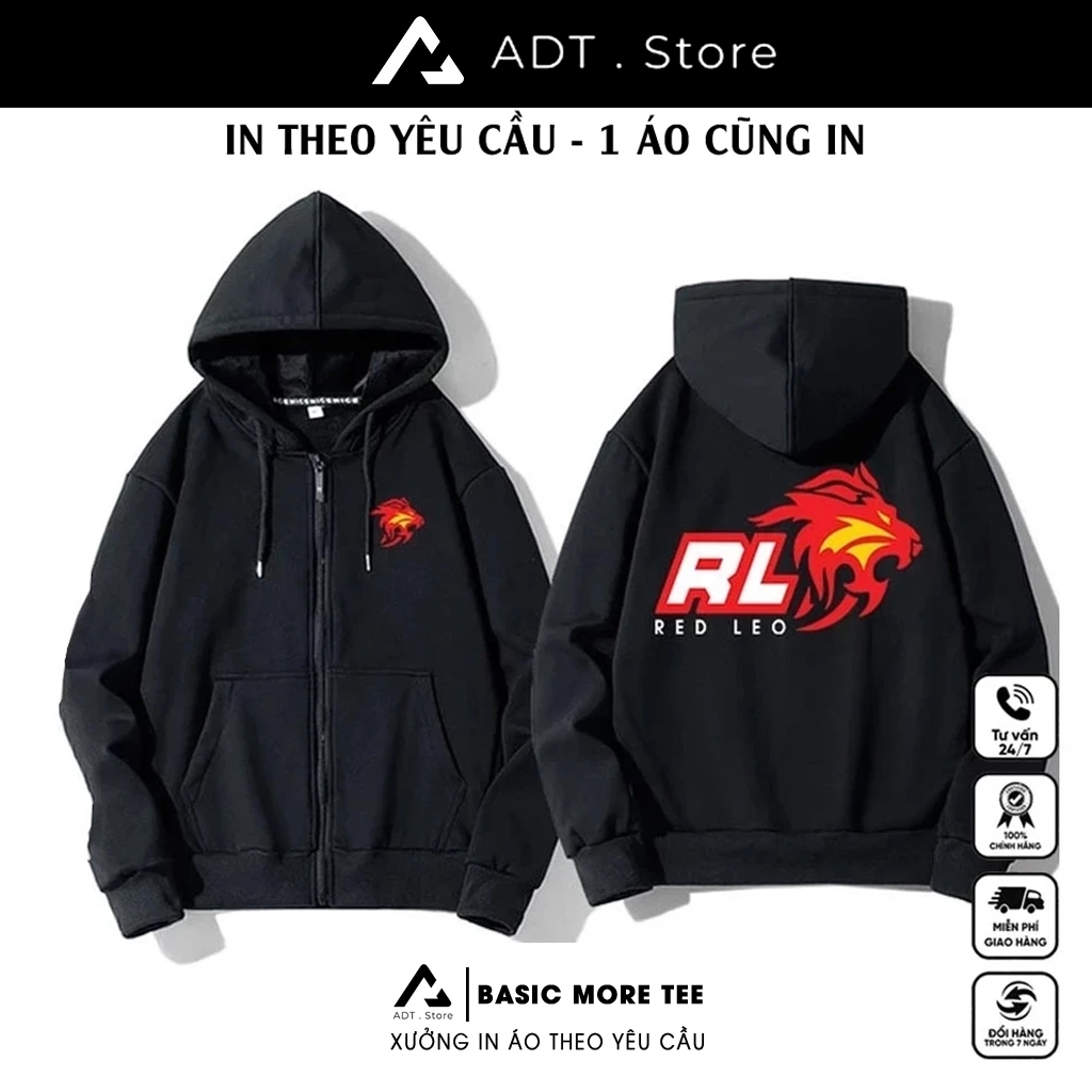 Mẫu Áo Hoodie khoác nỉ ADTStore Redleo Racing x Anh Gà MC - Sans 404 707 504 Sans - Error Sans