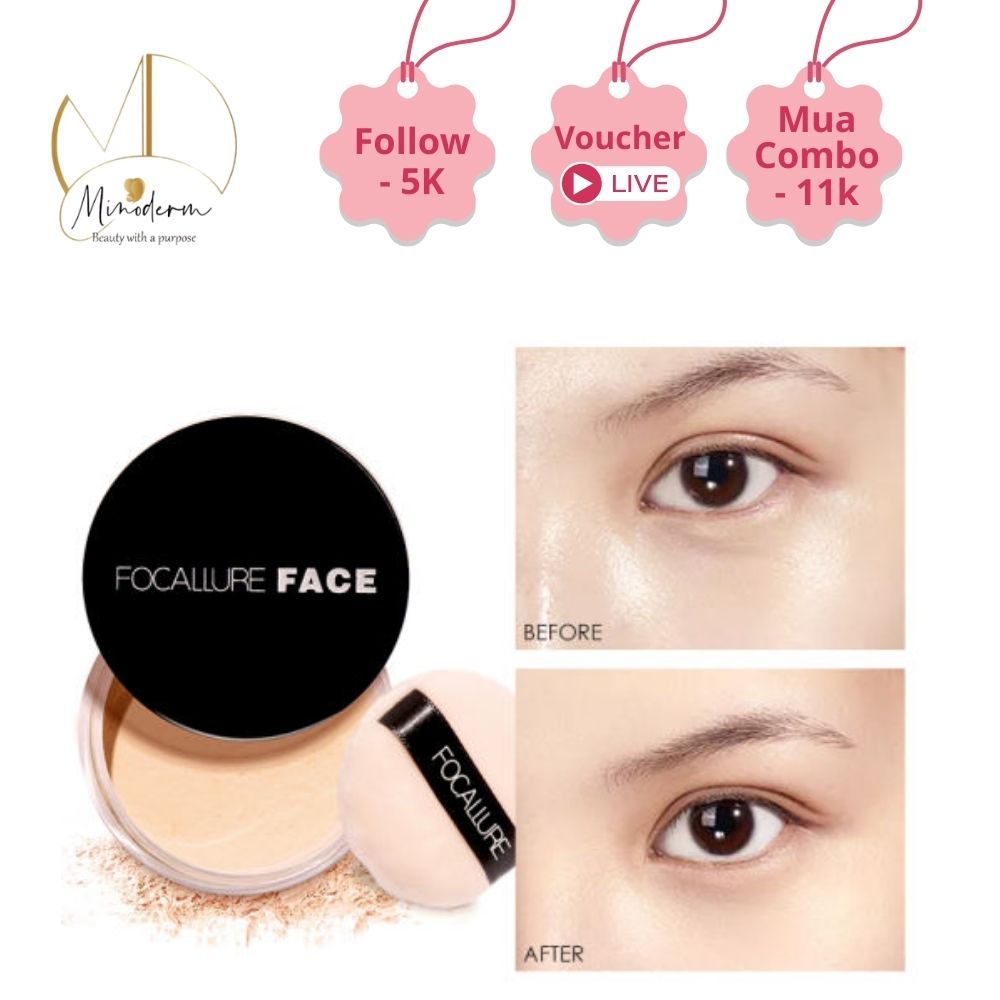 Phấn phủ FOCALLURE dạng bột kiềm dầu che phủ toàn diện 7g FA-15 | BigBuy360 - bigbuy360.vn