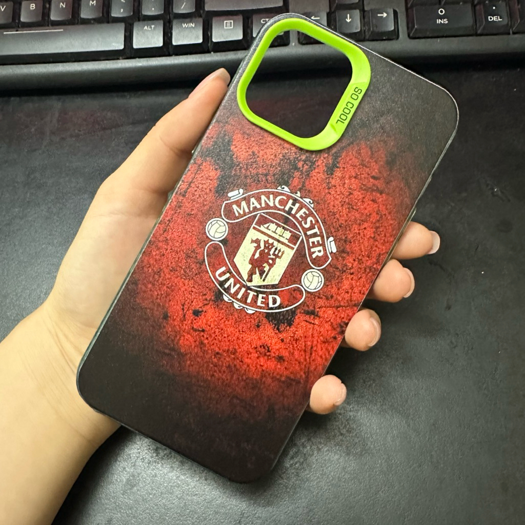 Ốp Lưng Điện Thoại CLB MU Loang Đen