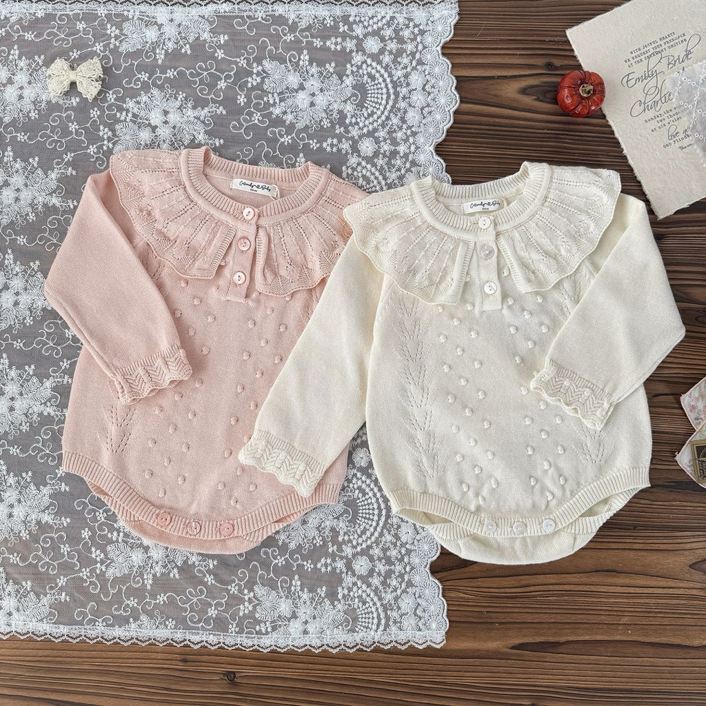 bodysuit cho bé, bodysuit len cho bé gái, bodysuit cutemily xinh xắn