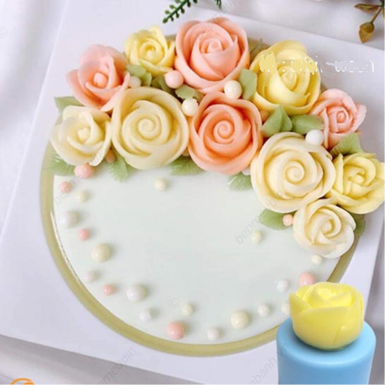 Khuôn silicon hoa hồng thái mã V2