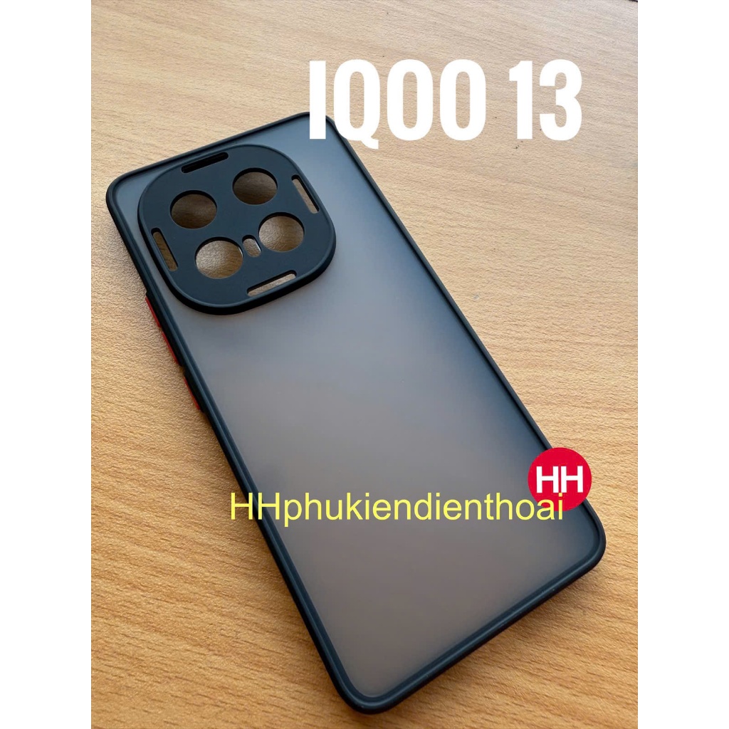 Ốp lưng Vivo iQOO 13 lưng nhám viền dẻo (đen)