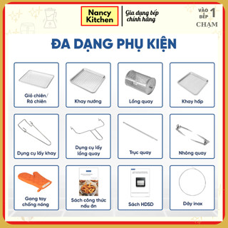 Phụ kiện tặng kèm nồi chiên hơi nước Tapuho