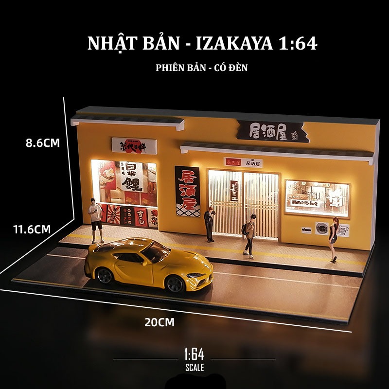 🔥TẶNG CHARM🔥 DIORAMA garage xe hơi 1/64 decor bàn làm việc, bàn học, gaming pc, Mô hình CỦA HÀNG MC 