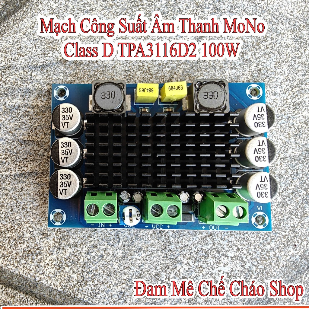 Mạch khuếch đại công suất âm thanh mono class d tpa3116d2 32 chân 100w