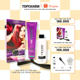 Kem nhuộm tóc màu nâu tây nâu lạnh xám khói OLIVE - không cần tẩy Tuýp 200ml (Kèm dụng cụ)