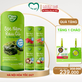 Bột nêm rau củ Mămmy lành tính phù hợp với hệ tiêu hoá non nớt của bé, dành cho bé 1 tuổi hộp 100g